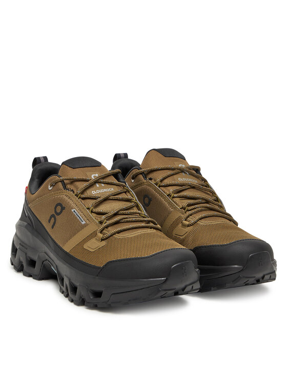 On On Bakancs Cloudrock Low Wp 3MF10251473 Khaki