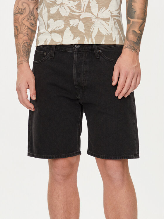 Jack&Jones Džinsa bikses Chris Cooper 12252866 Melns Relaxed Fit