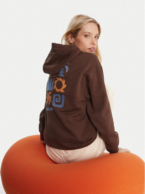 Quiksilver Quiksilver Суитшърт EQWFT03189 Кафяв Regular Fit