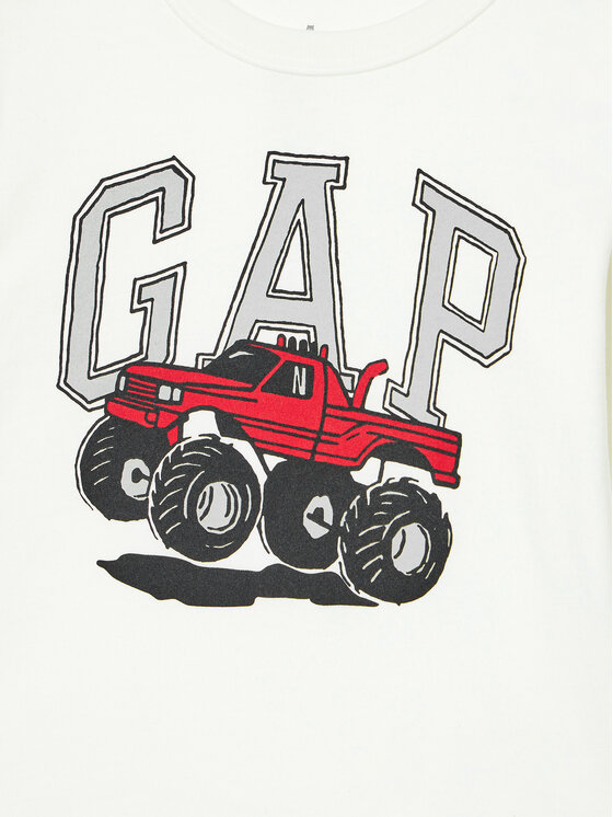 Gap Gap Μπλουζάκι 628509-01 Λευκό Regular Fit