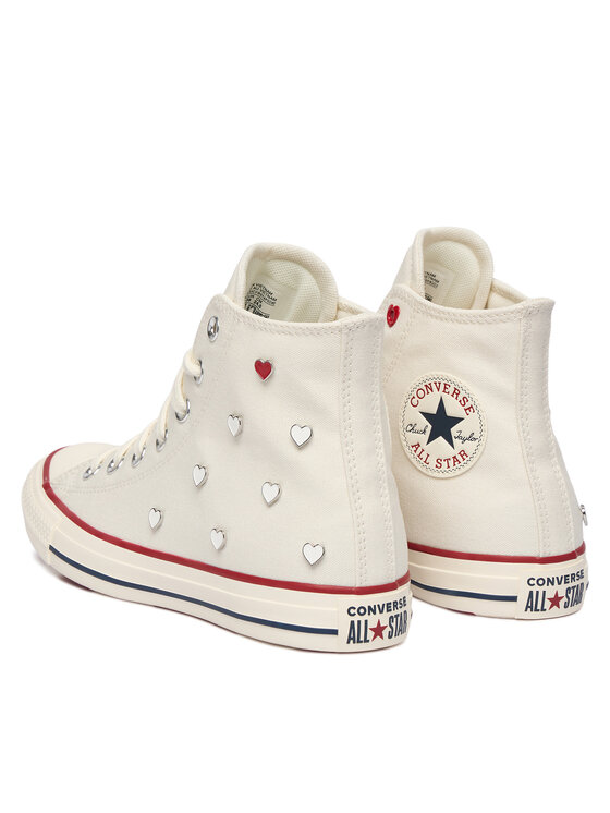 Converse Converse Plátěnky Chuck Taylor All Star Hearts A19055C Bílá