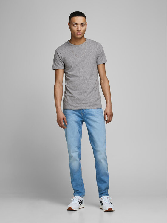 Jack&Jones Jack&Jones T-shirt Basic 12058529 Siva Stretch Fit