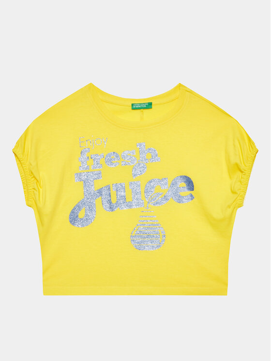 United Colors Of Benetton Tričko 3096C10BT Žltá Regular Fit