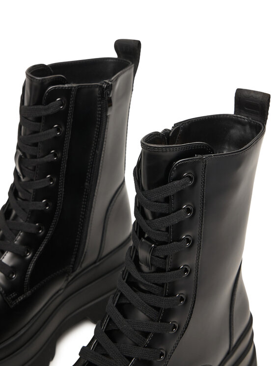 Buffalo Buffalo Ghete Jupiter Lace Up Mid 1622609 Negru