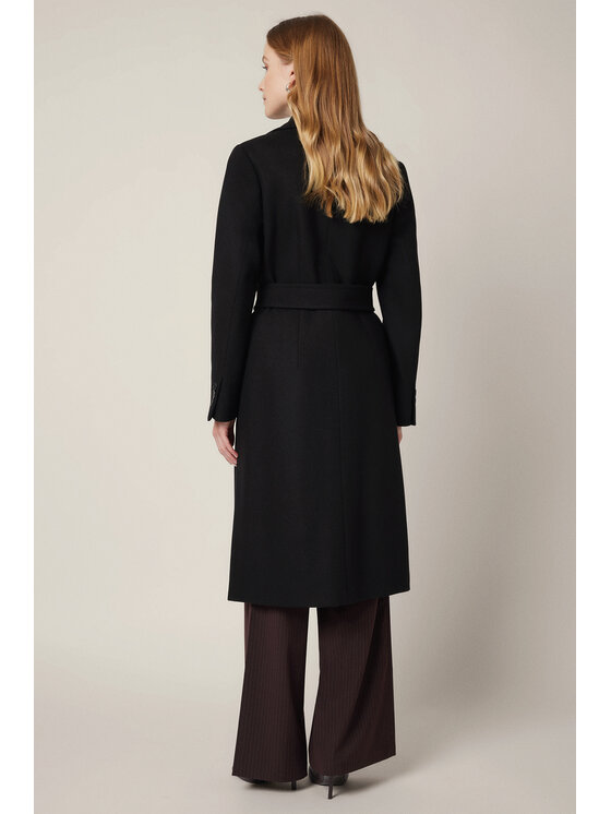 Lancerto Lancerto Płaszcz Lunaris PC073225000006 Czarny Regular Fit