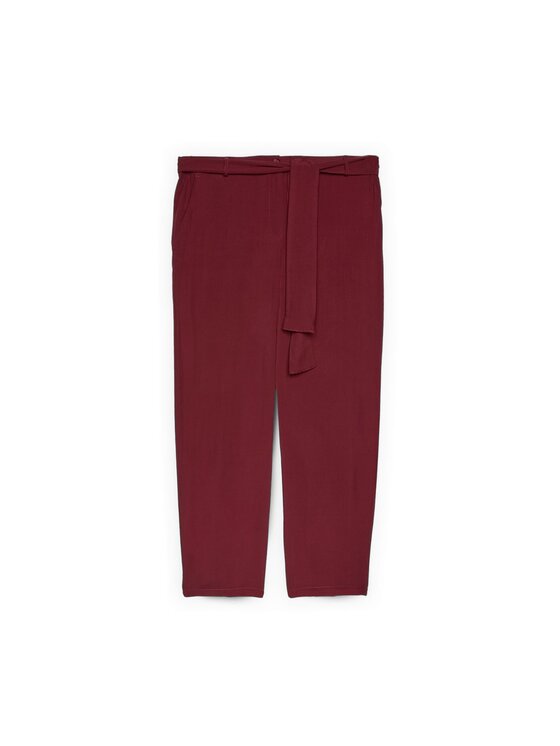Fiorella Rubino Fiorella Rubino Pantaloni di tessuto P084T005492N036 Bordeaux Regular Fit