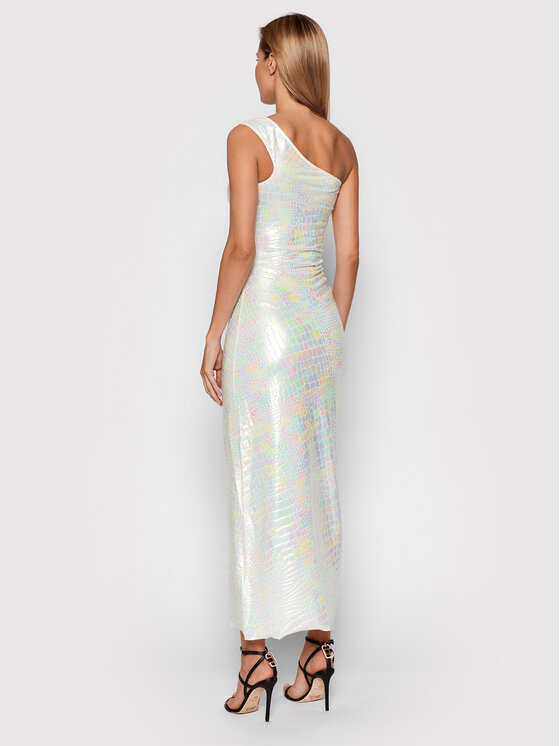 ROTATE ROTATE Rochie cocktail Linda Dress RT538 Alb Slim Fit