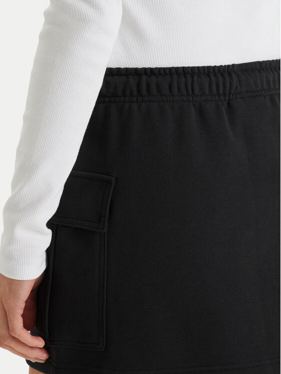 Calvin Klein Jeans Calvin Klein Jeans Fustă mini Monogram LV047B268G Negru Regular Fit