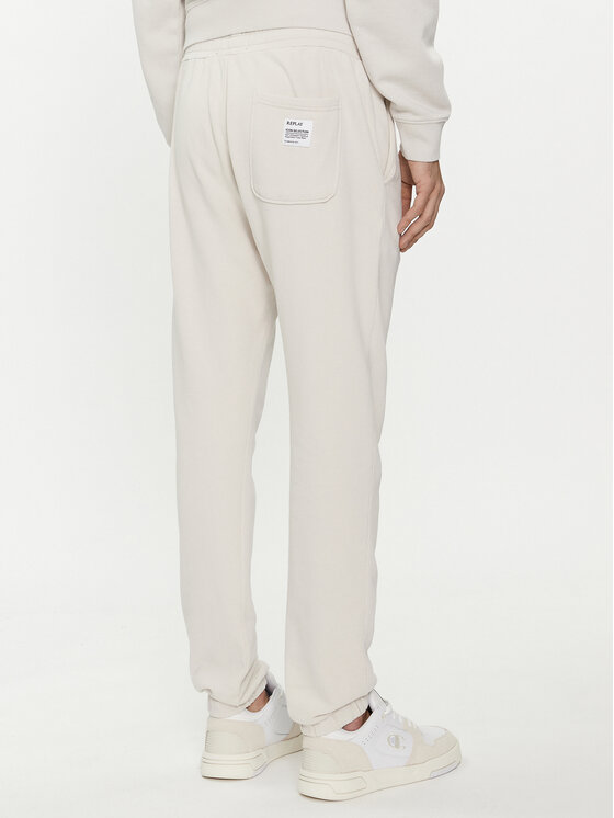 REPLAY Replay Spodnie dresowe M9993.000.23650P Beżowy Regular Fit