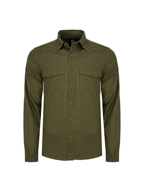 Brandit Brandit Koszula 4030.1 Zielony Regular Fit