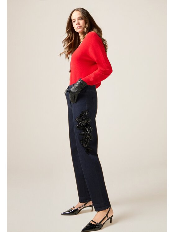 Oltre Oltre Jeans P442R008799N034 Blu Regular Fit