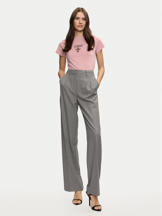 Guess Guess Тишърт Colette V4YI21 KCDH1 Розов Regular Fit