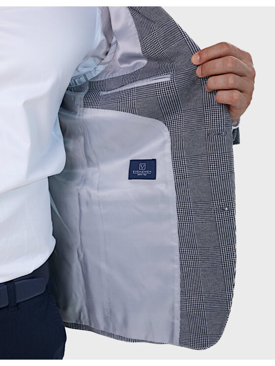 Evenemen Evenemen Marynarka Harmony 02 Szary Slim Fit