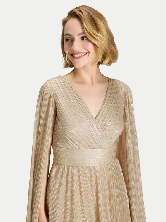 Swing Swing Večernja haljina 5AK09700 Zlatna Regular Fit