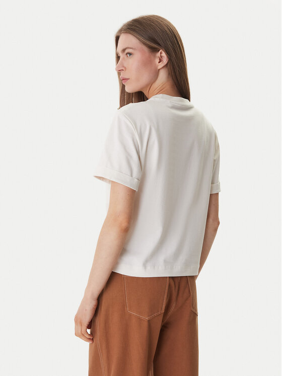 Guess Guess Тишърт GUESS x NORTH SAILS W6GI03 K2657 Екрю Relaxed Fit