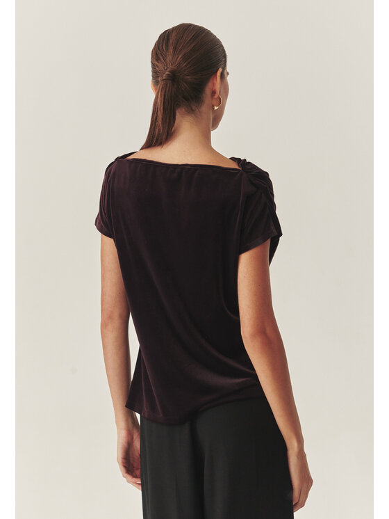TATUUM TATUUM Bluzka BULAN 1 Bordowy Loose Fit
