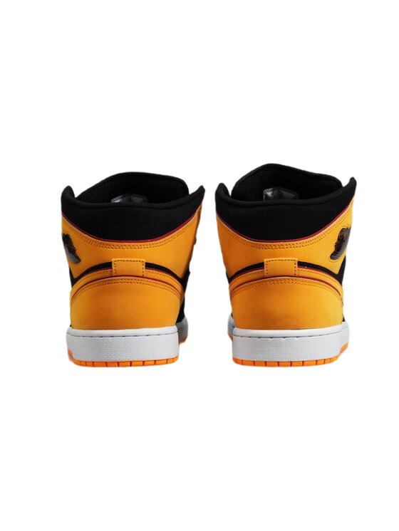 Nike Nike Buty halowe 1 Mid SE Black Orange Pomarańczowy