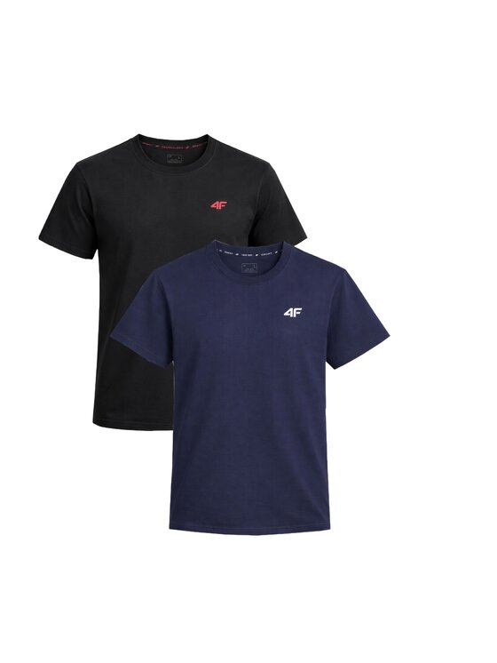 4F 4F T-Shirt Z-TTSHM3341-3-D Biały Regular Fit