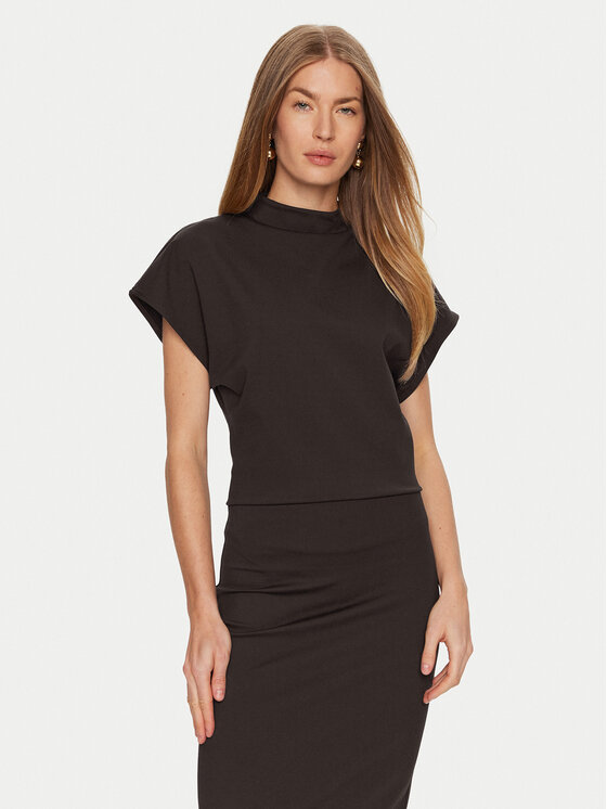 ViCOLO Blúzka TS0495 Hnedá Regular Fit