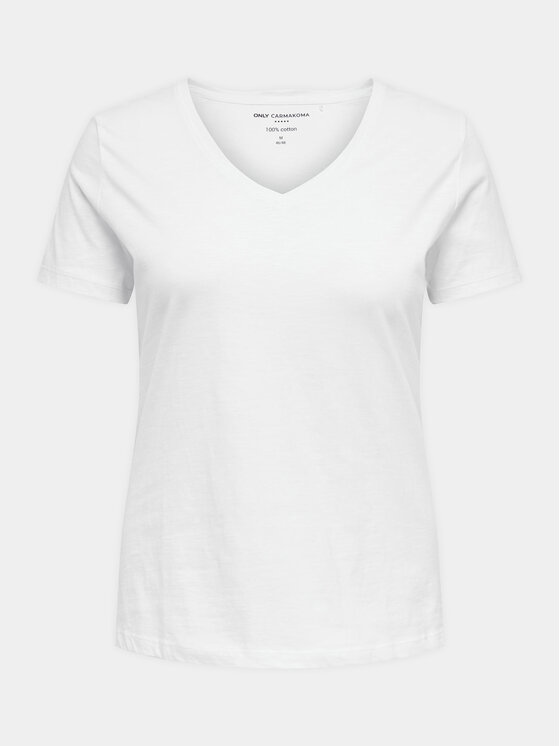 ONLY Carmakoma ONLY Carmakoma T-Shirt 15285965 Bílá Regular Fit