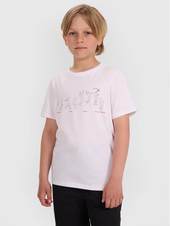 4F 4F T-Shirt URBAN COMMUTER Biały Regular Fit