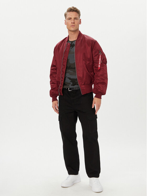 Alpha Industries Alpha Industries Яке бомбър Ma-1 100101 Бордо Regular Fit