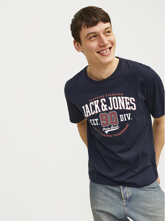 Jack&Jones Jack&Jones T-shirt Logo 12254862 Tamnoplava Standard Fit