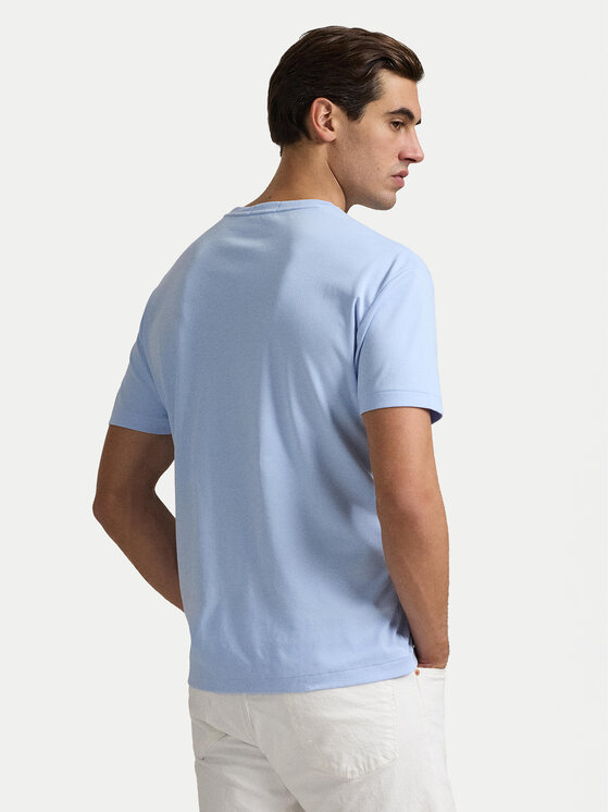 Polo Ralph Lauren Polo Ralph Lauren Majica Classics 710740727 Svetlo modra Slim Fit