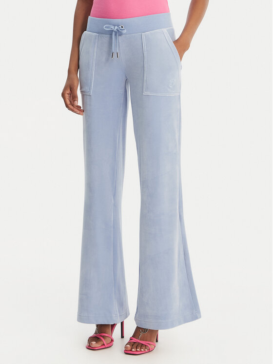Juicy Couture Juicy Couture Pantaloni trening Layla JCSEBJ001 Albastru celest Flared Leg