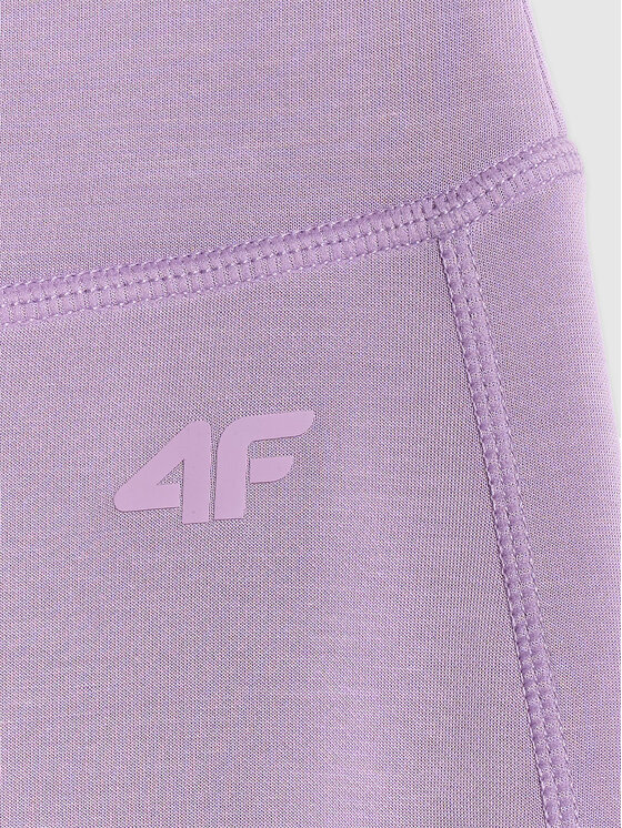4F 4F Legginsy SMART OFFICE Fioletowy Slim Fit