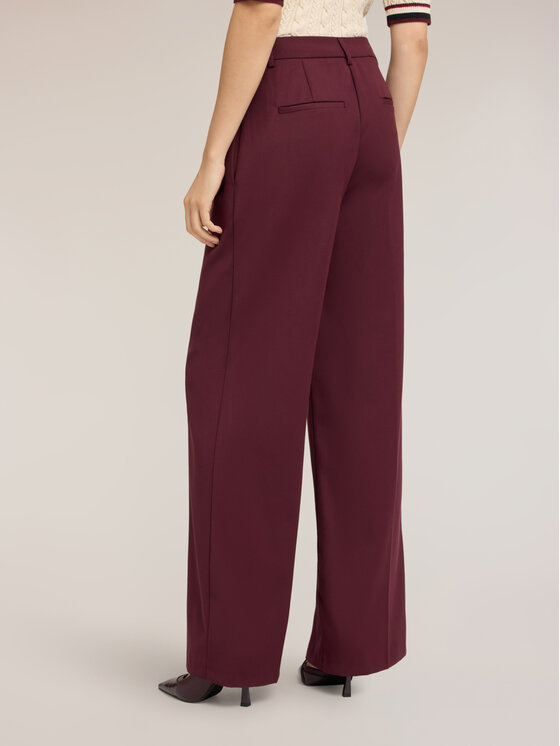Motivi Motivi Pantaloni di tessuto P04NQ004819N036 Bordeaux Over Fit