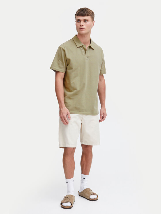 Solid Solid Polo 21108171 Zielony Regular Fit