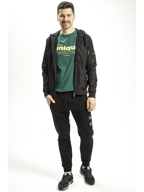 Cross Jeans Cross Jeans T-Shirt 15899-027 Zielony Regular Fit