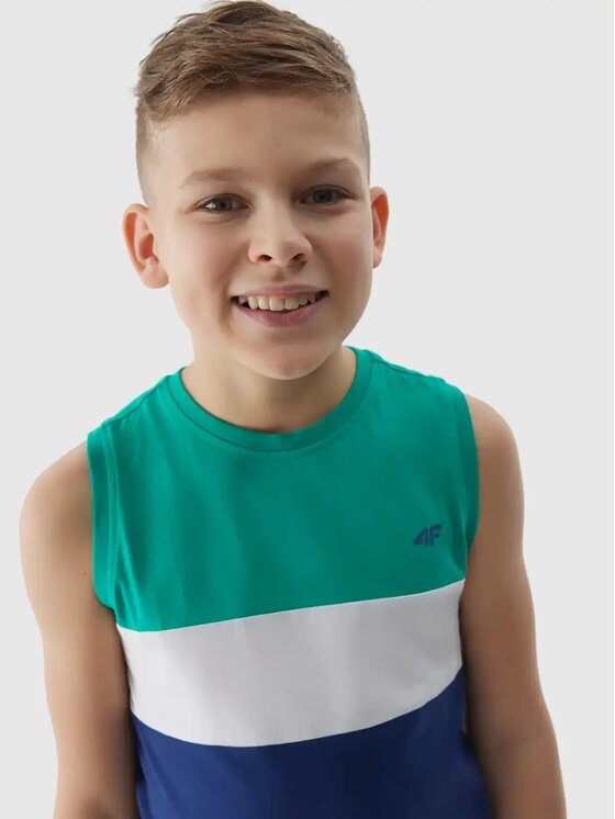 4F 4F Smanicato 4FJWSS24TSLEM038-41S Verde Regular Fit