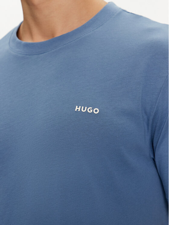 HUGO Hugo T-Shirt Dero222 50466158 Niebieski Regular Fit
