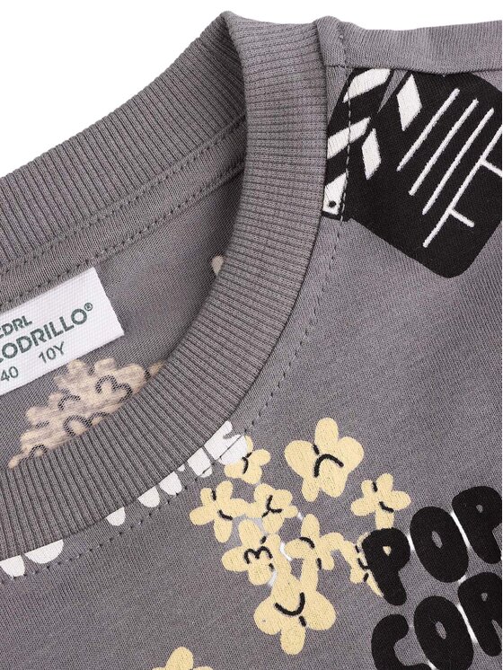 Coccodrillo Coccodrillo Tričko WC5143213VBB Sivá Regular Fit