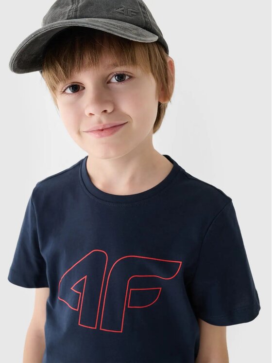 4F 4F T-shirt 4FJWM4FJWMM00TTSHM1627-31S Blu scuro Regular Fit