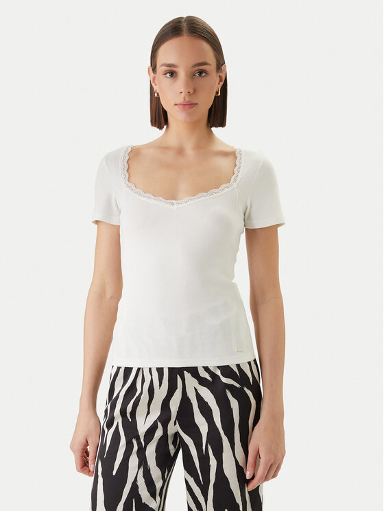 Morgan Morgan Blūze 261-DAMOUR Balts Slim Fit