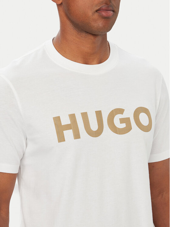 HUGO HUGO T-särk Dulivio_U263 50564790 Valge Regular Fit