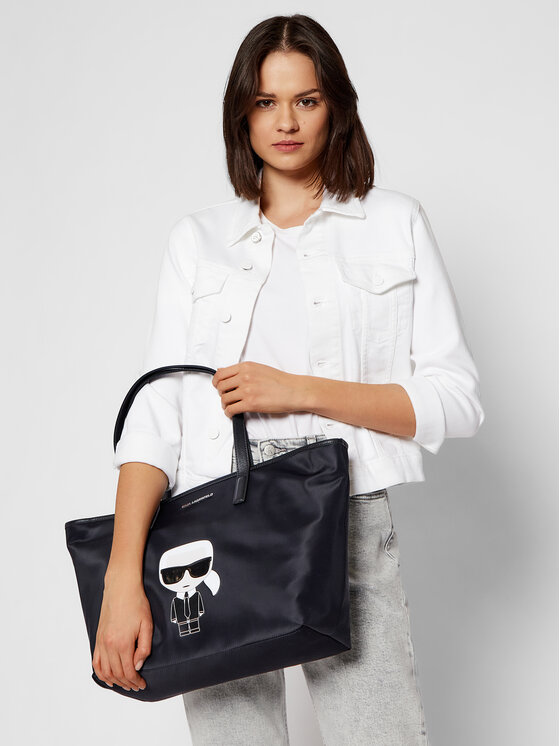 KARL LAGERFELD KARL LAGERFELD Ročna torba 210W3093 Črna