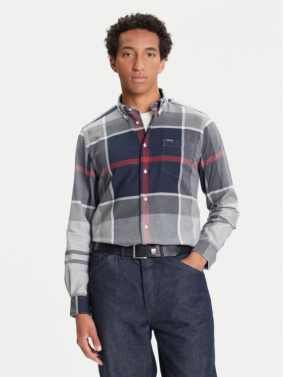 Barbour Koszula Dunoon MSH4980TN21 Szary Regular Fit