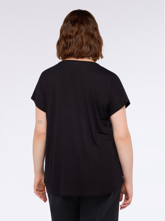 Fiorella Rubino Fiorella Rubino T-Shirt G063L308231N033 Czarny Regular Fit