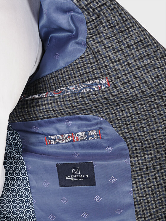 Evenemen Evenemen Marynarka BENVICO NAVY Granatowy Slim Fit