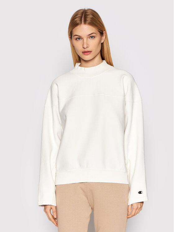 Felpa Ribbed 114509 Bianco Boxy Fit