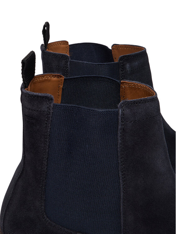 Tommy Hilfiger Tommy Hilfiger Μποτάκια με λάστιχο Corporate Casual Suede Chelsea FM0FM05952 Σκούρο μπλε