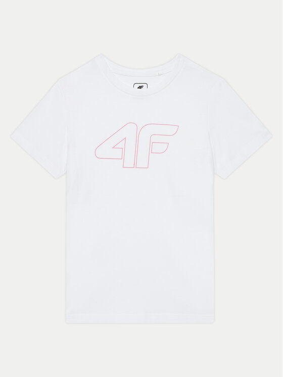 4F 4F T-Shirt 4FJWMM00TTSHF1803 Weiß Regular Fit