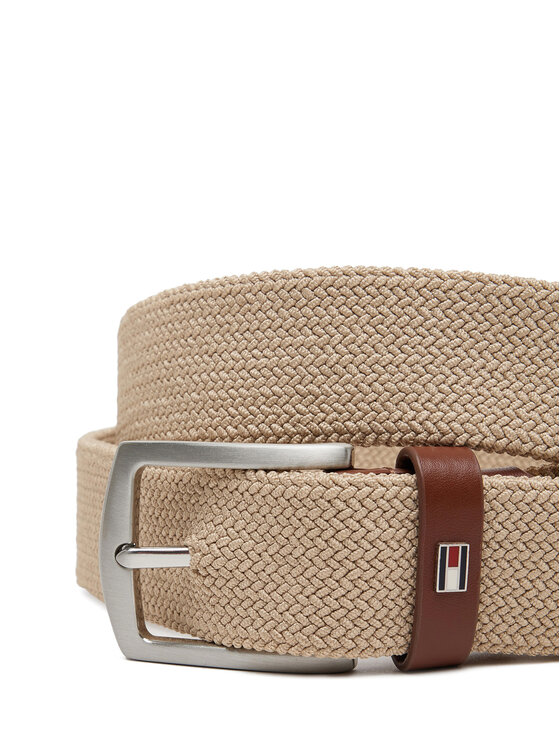 Tommy Hilfiger Tommy Hilfiger Ζώνη Ανδρική Denton Elastic 3.5 AM0AM13354 Μπεζ