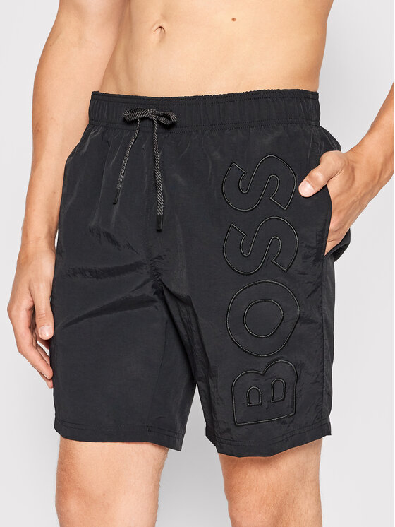 BOSS Boss Plavecké šortky Whale 50469329 Čierna Regular Fit