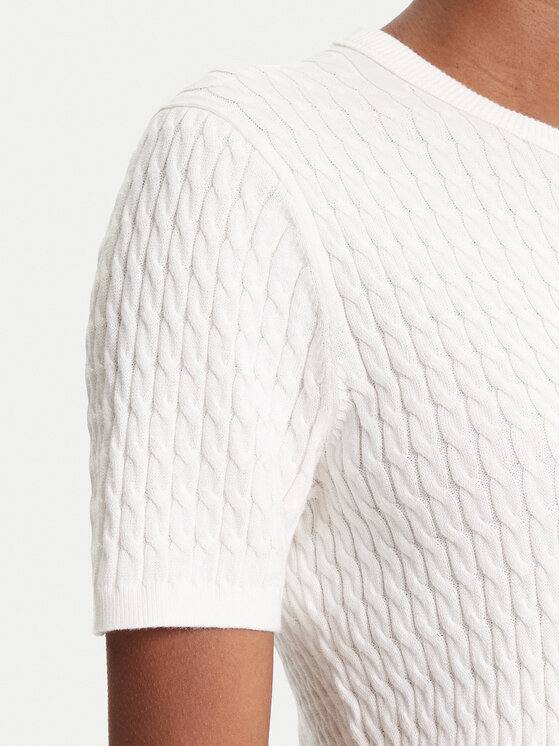 Tommy Hilfiger Tommy Hilfiger Kardiganas WW0WW45707 Écru Slim Fit