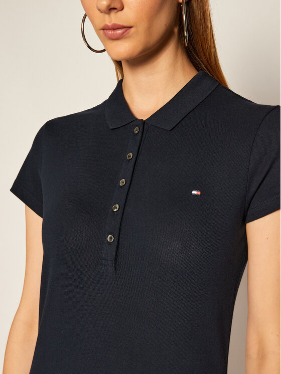 Tommy Hilfiger Tommy Hilfiger Повсякденна сукня Heritage WW0WW24973 Cиній Slim Fit